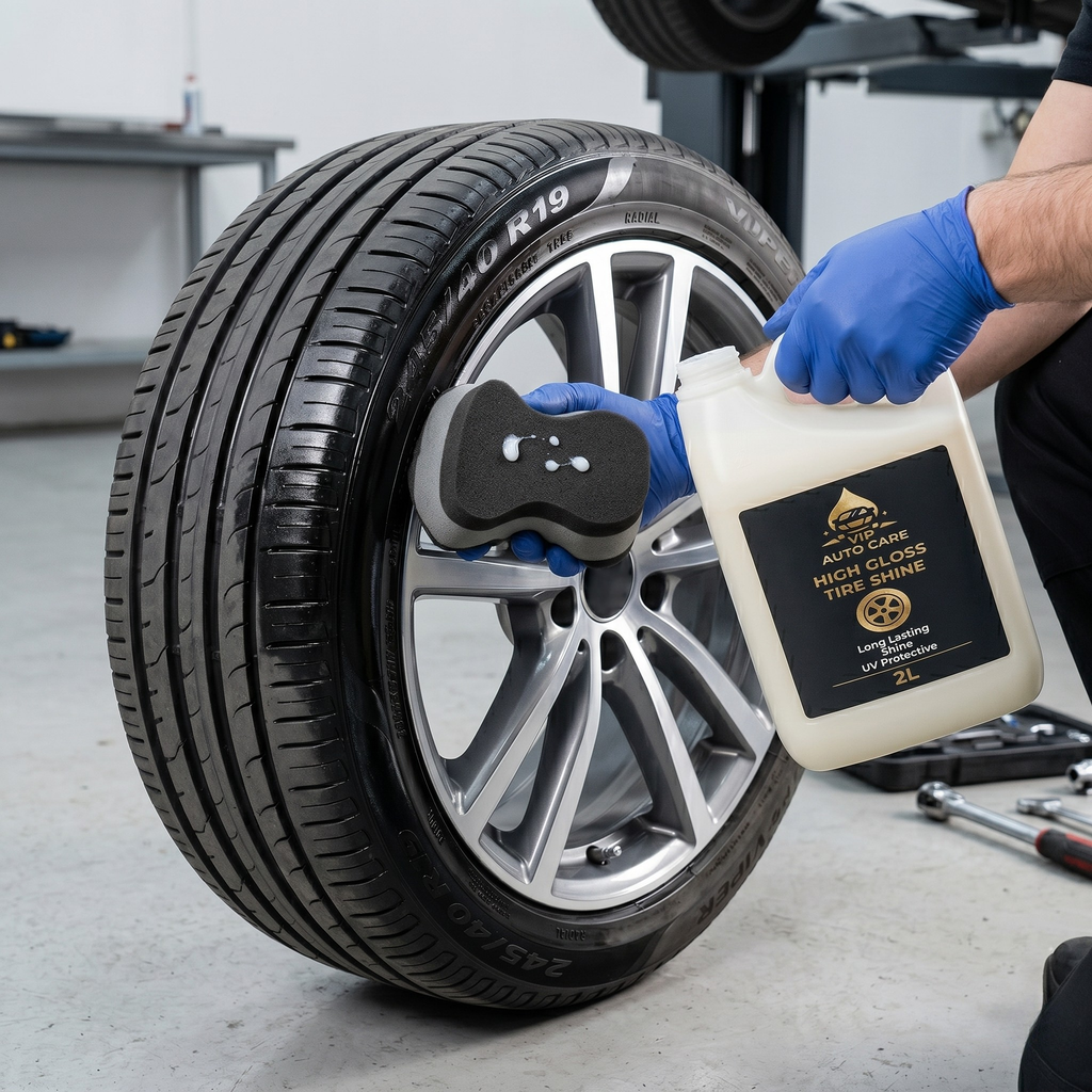 High Gloss Tyre Shine - Deep Wet Black Finish | UV Protect (2L)
