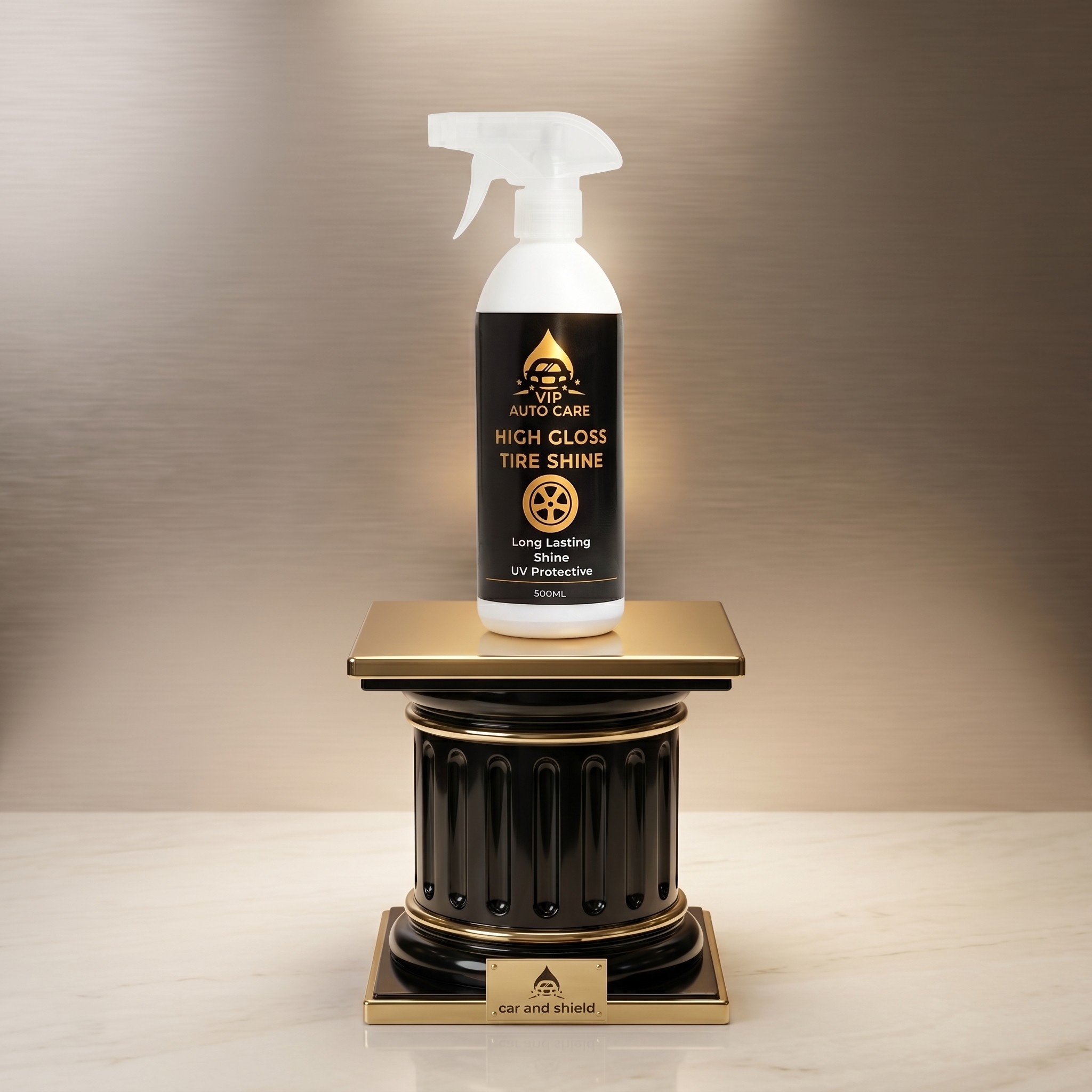 High Gloss Tyre Shine - Deep Wet Black Finish + UV Protect (500ml)