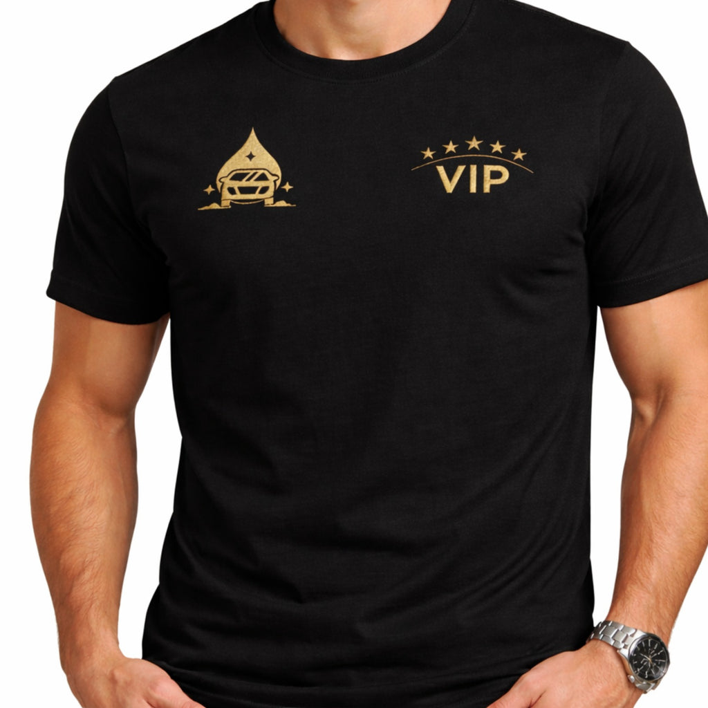 VIP Cotton T-Shirt - Black
