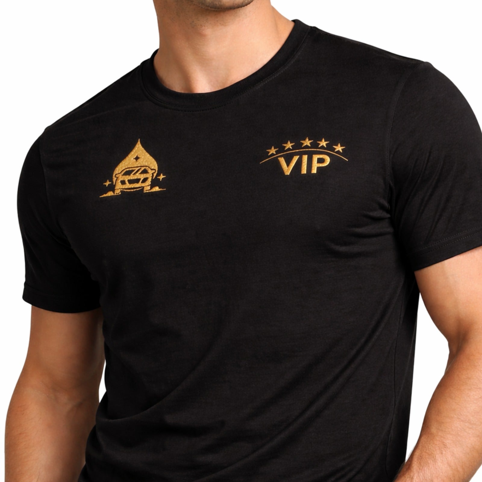 VIP Cotton T-Shirt - Black